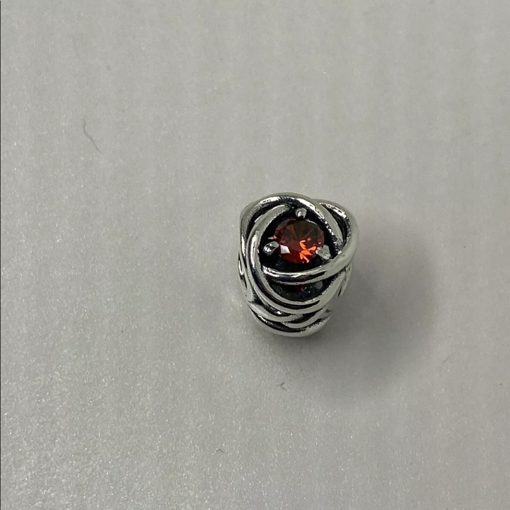 Authentic Pandora Silver 925 ALE July Birthstone Eternity Circle Charm 790065C01